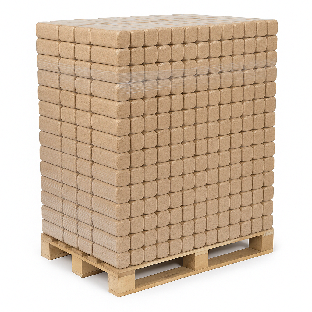Briquettes de bois – Palette de 675 blocs