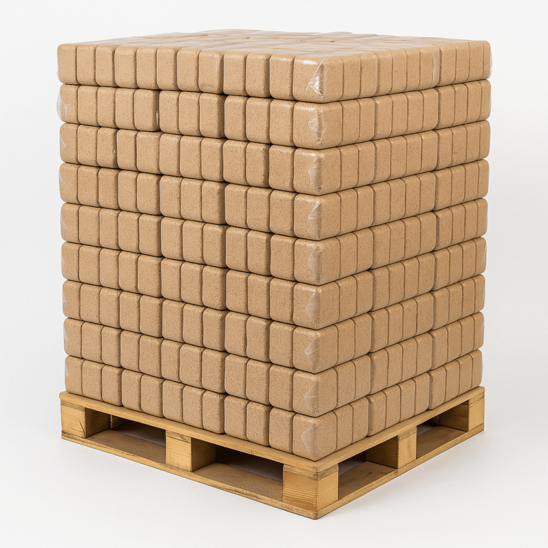 Bûches compressées 100 % feuillus – Palette de 1040 kg
