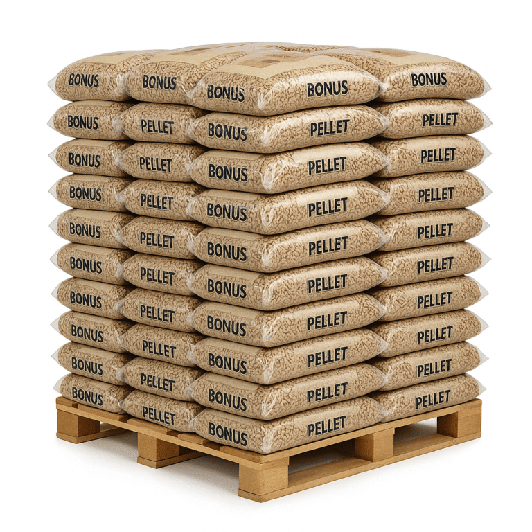 Granulés de bois Pauls Pellets – Palette de 104 sacs de 10 kg