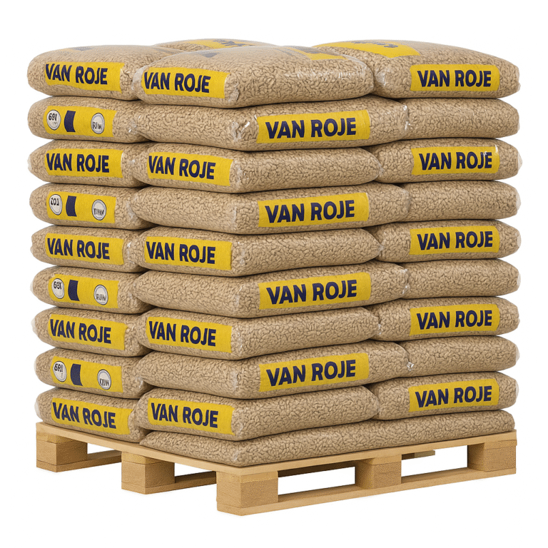Pellets de granulés Van Roje – Palette de 65 sacs de 15 kg