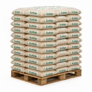 Pellets de granulés Ecofogo – Palette de 66 sacs de 15 kg
