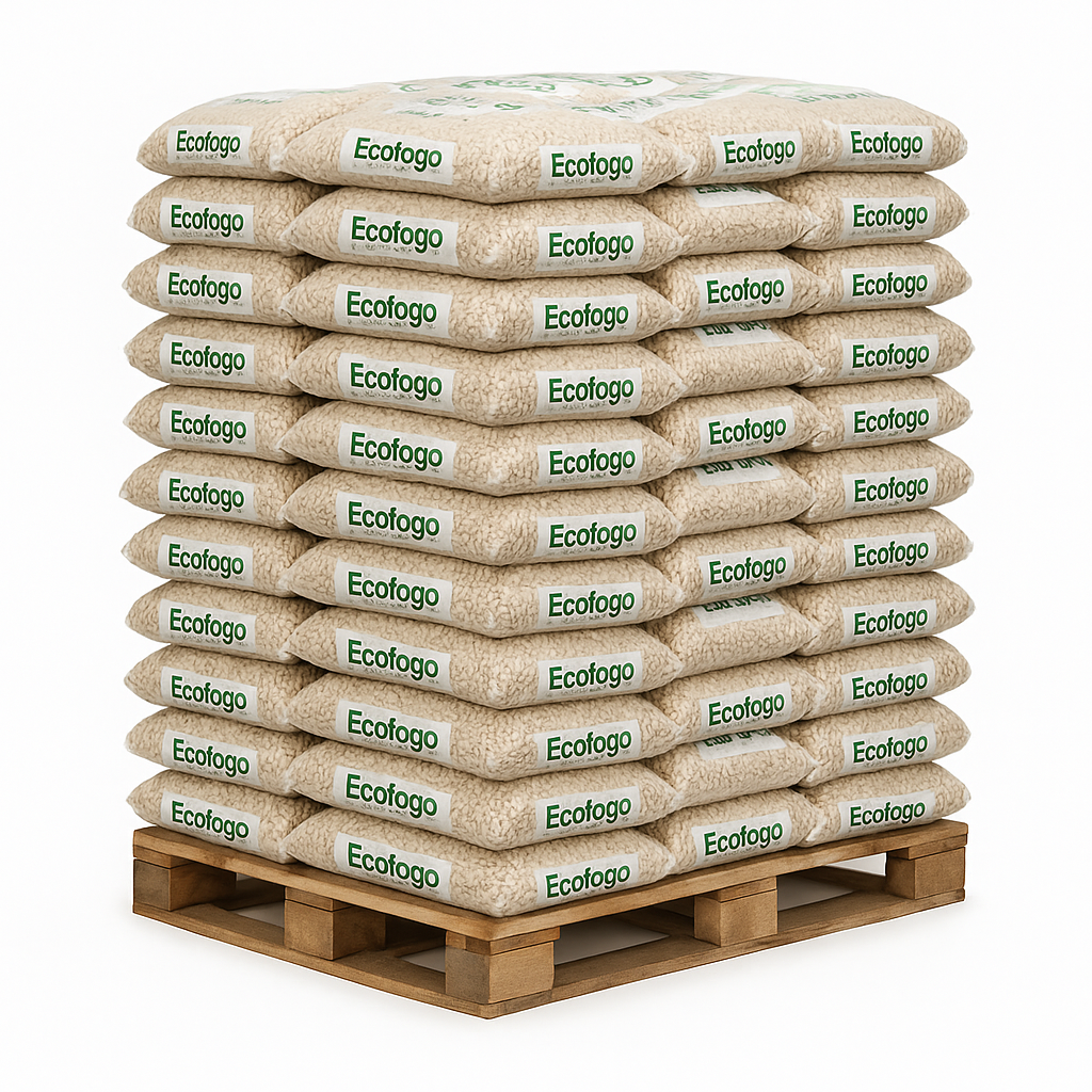 Pellets de granulés Ecofogo – Palette de 66 sacs de 15 kg