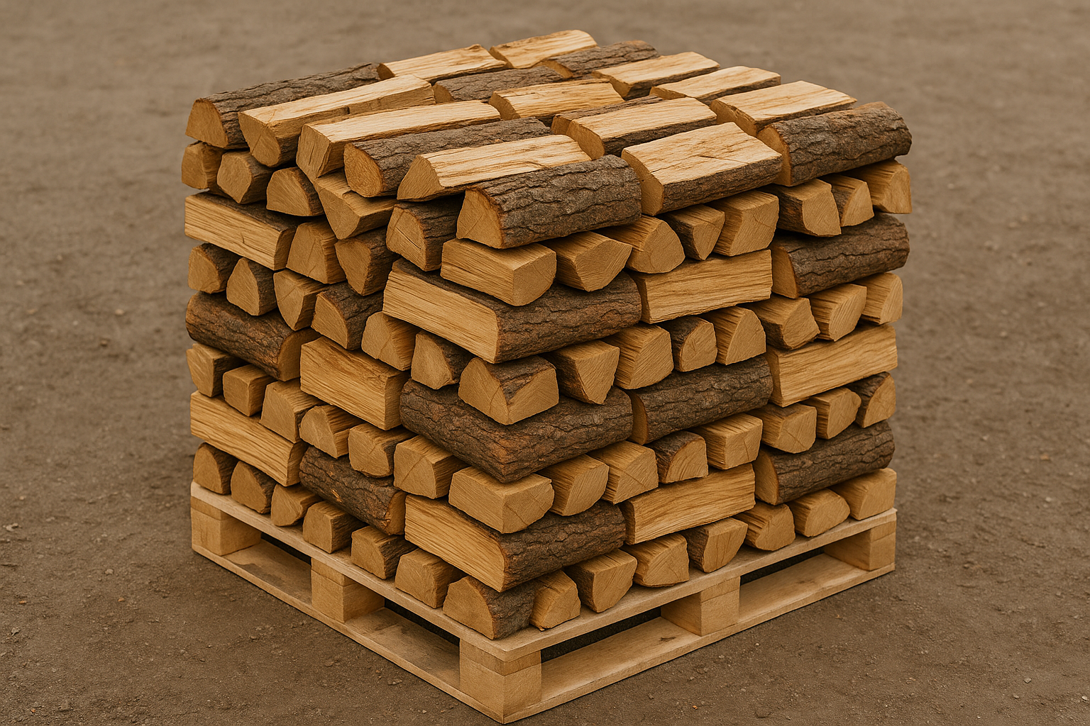 Bois de chauffage – 2 stères 40 cm – Palette de bûches en chêne
